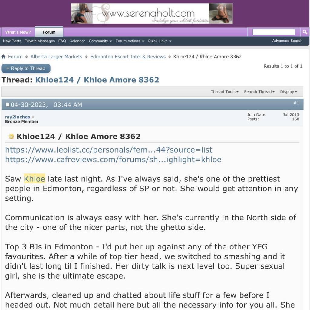 Khloe Amore is Female Escorts. | Edmonton | Alberta | Canada | canadatopescorts.com 
