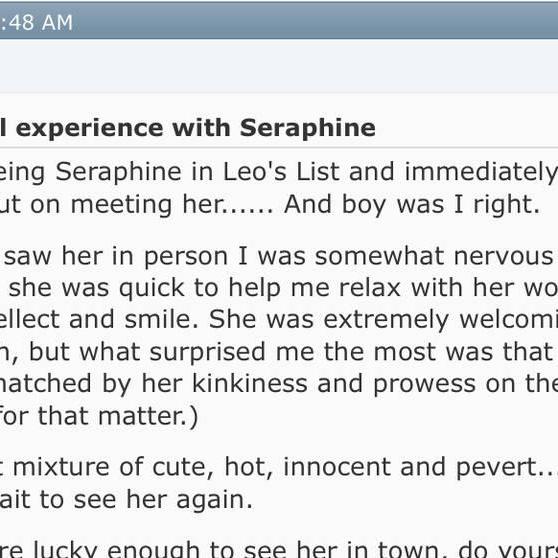 Seraphine is Female Escorts. | Calgary | Alberta | Canada | canadatopescorts.com 