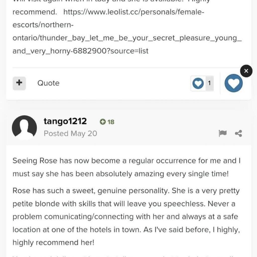 Rose is Female Escorts. | Thunder Bay | Ontario | Canada | canadatopescorts.com 