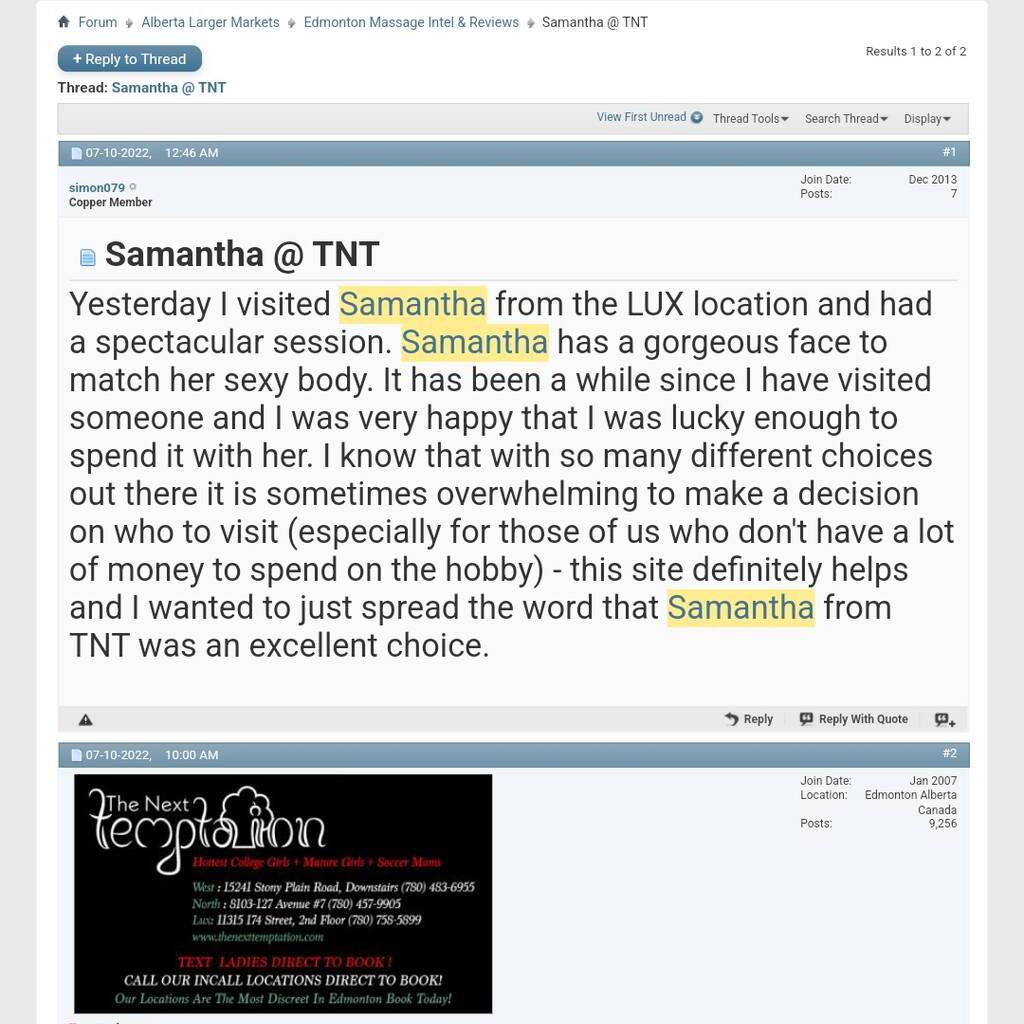 Samantha Sweets is Female Escorts. | Edmonton | Alberta | Canada | canadatopescorts.com 