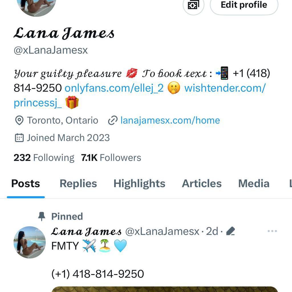 Lana James is Female Escorts. | Toronto | Ontario | Canada | canadatopescorts.com 