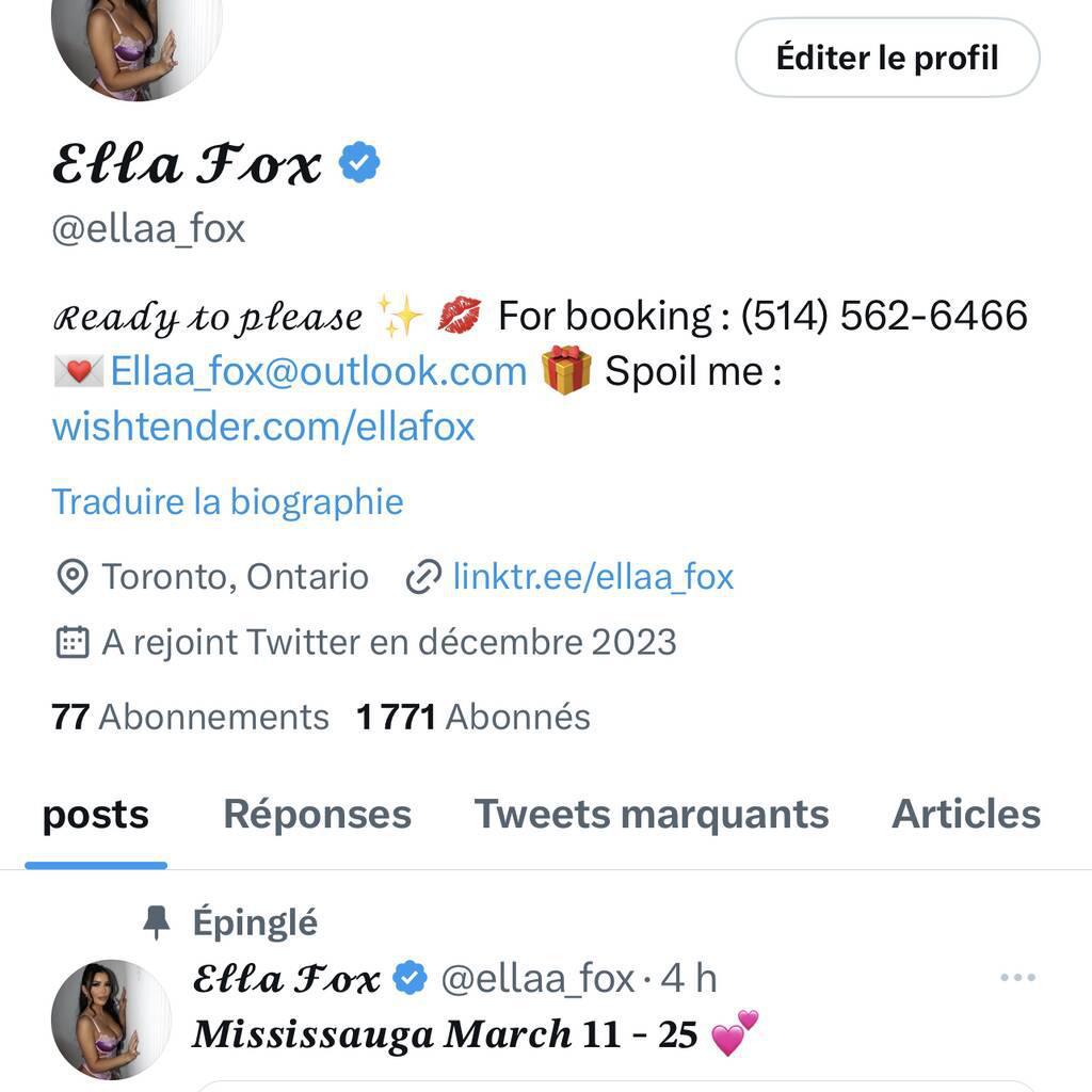 Ella Fox is Female Escorts. | Toronto | Ontario | Canada | canadatopescorts.com 