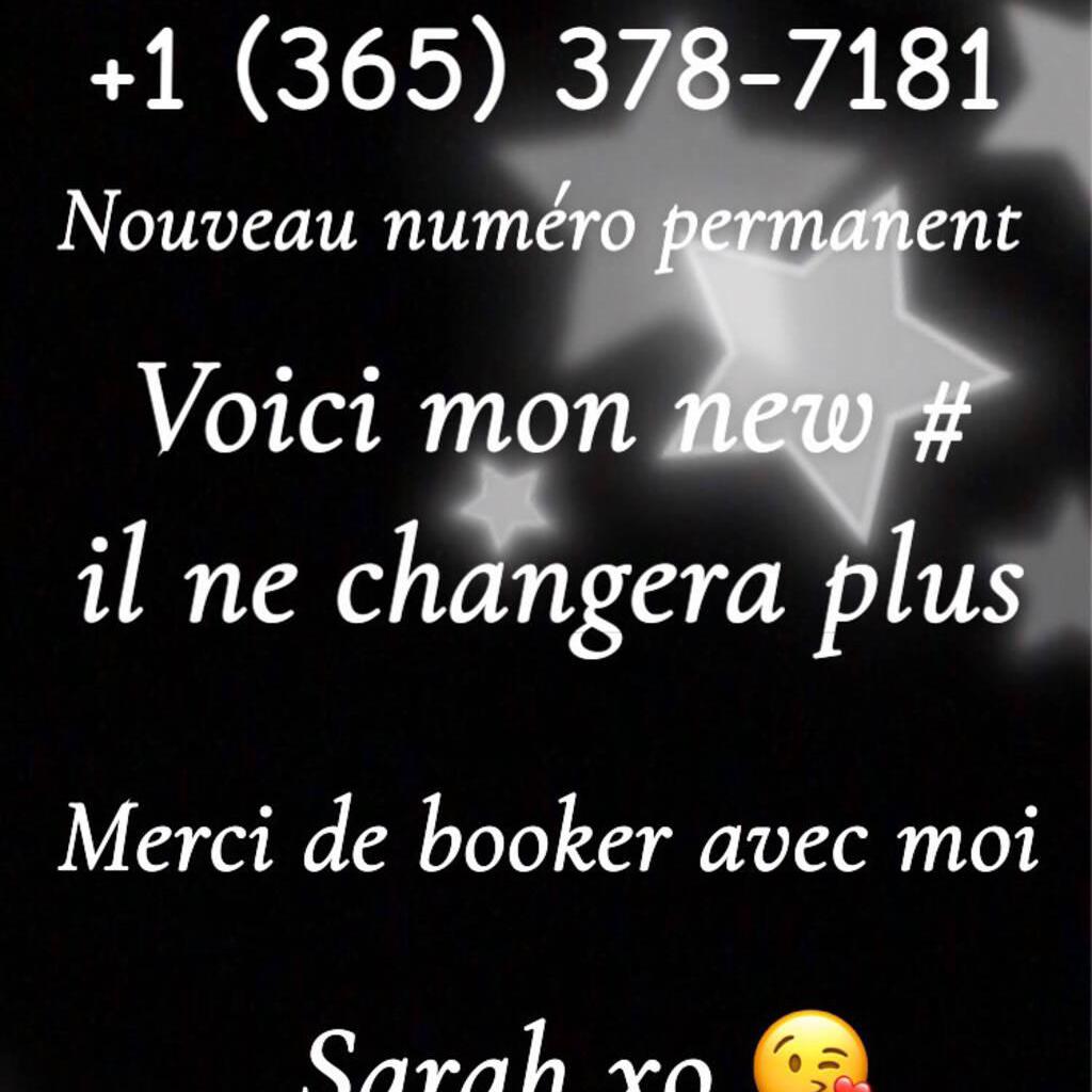 Sarah +1 (365).378.7181 is Female Escorts. | Saguenay | Quebec | Canada | canadatopescorts.com 