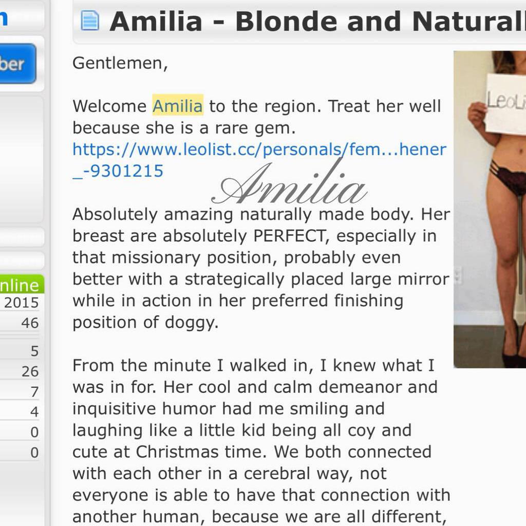 Amilia is Female Escorts. | Kitchener | Ontario | Canada | canadatopescorts.com 