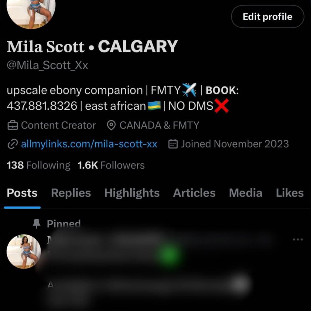 Mila Scott / SW is Female Escorts. | Edmonton | Alberta | Canada | canadatopescorts.com 