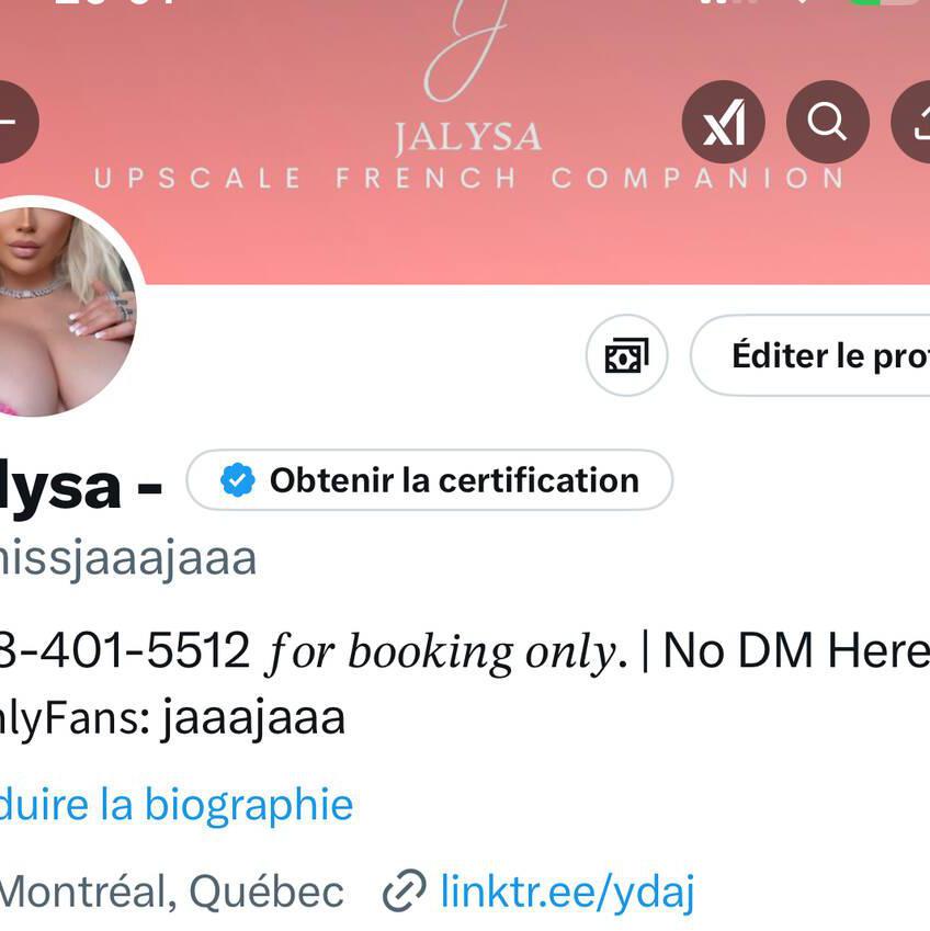 
                        JALYSA ꪜ VERIFIED ꪜ
                     is Female Escorts. | Toronto | Ontario | Canada | canadatopescorts.com 