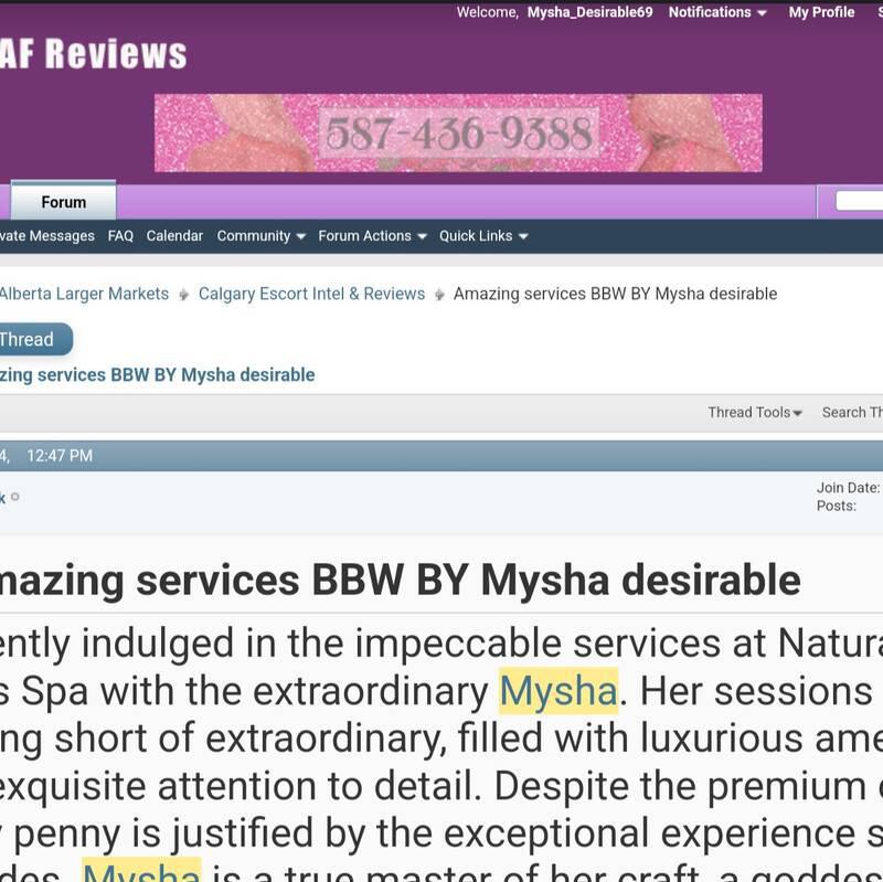 
                        Mysha Desirable
                     is Female Escorts. | Calgary | Alberta | Canada | canadatopescorts.com 