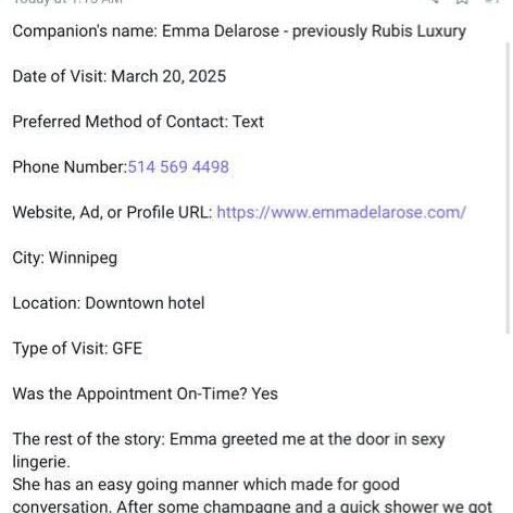 
                        Emma Delarose
                     is Female Escorts. | Saguenay | Quebec | Canada | canadatopescorts.com 