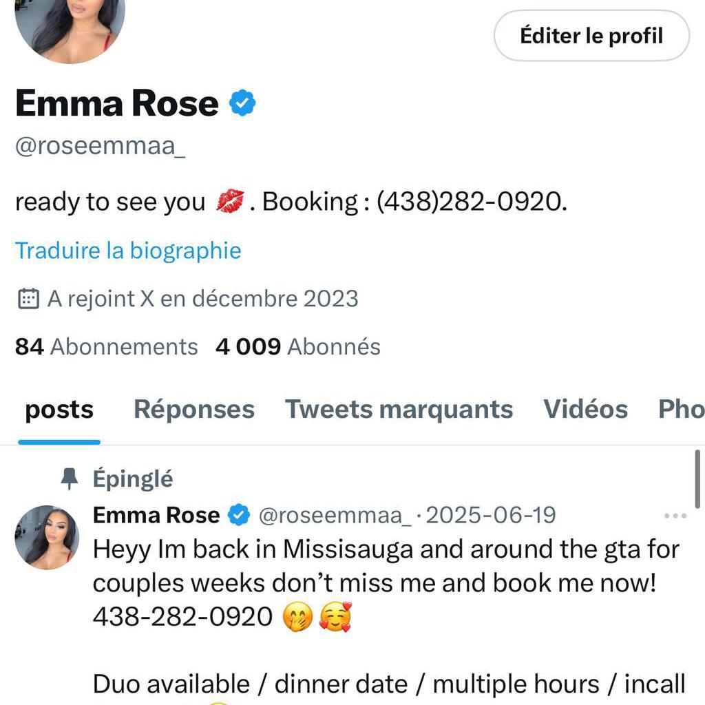 
                        Emma
                     is Female Escorts. | Moncton | New Brunswick | Canada | canadatopescorts.com 