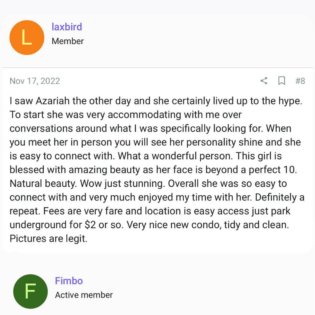 
                        Azariah
                     is Female Escorts. | Vancouver | British Columbia | Canada | canadatopescorts.com 