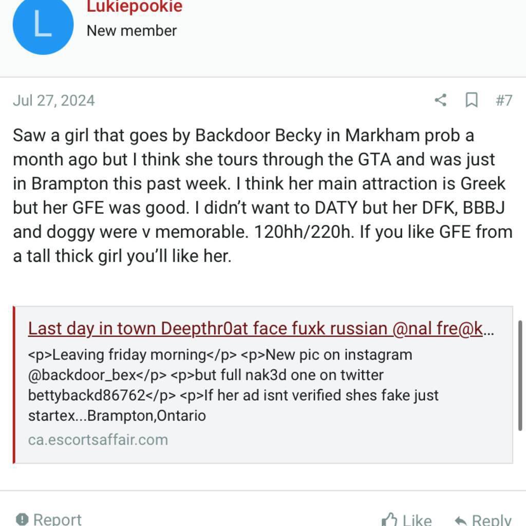 
                        Backdoor Becky
                     is Female Escorts. | Barrie | Ontario | Canada | canadatopescorts.com 