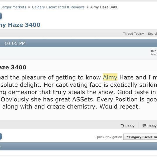 
                        Aimy Haze
                     is Female Escorts. | Calgary | Alberta | Canada | canadatopescorts.com 