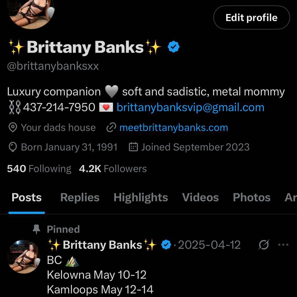 
                        Brittany Banks
                     is Female Escorts. | Thunder Bay | Ontario | Canada | canadatopescorts.com 