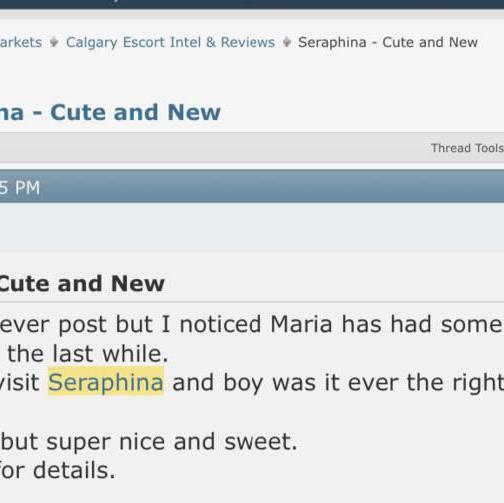 
                        Seraphina
                     is Female Escorts. | Calgary | Alberta | Canada | canadatopescorts.com 