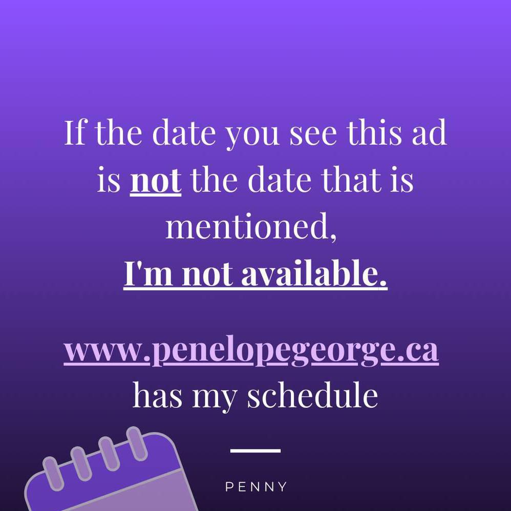 
                        Penny / Penelope
                     is Female Escorts. | Saskatoon | Saskatchewan | Canada | canadatopescorts.com 