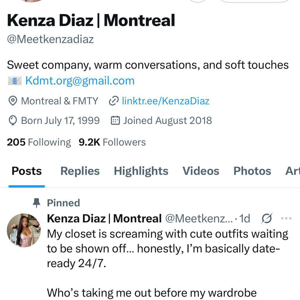 
                        Kenza Diaz OUTCALL ONLY
                     is Female Escorts. | Quebec City | Quebec | Canada | canadatopescorts.com 