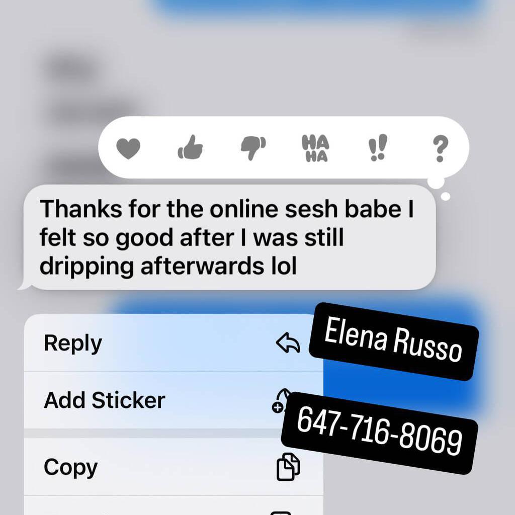 
                        ELENA RUSSO 647.716.8069
                     is Female Escorts. | Quebec City | Quebec | Canada | canadatopescorts.com 