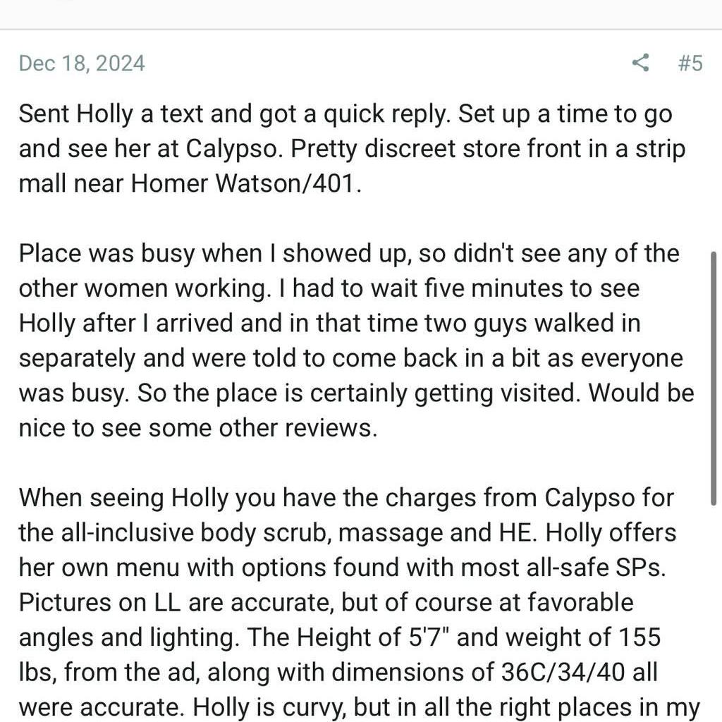 
                        Holly
                     is Female Escorts. | Kitchener | Ontario | Canada | canadatopescorts.com 