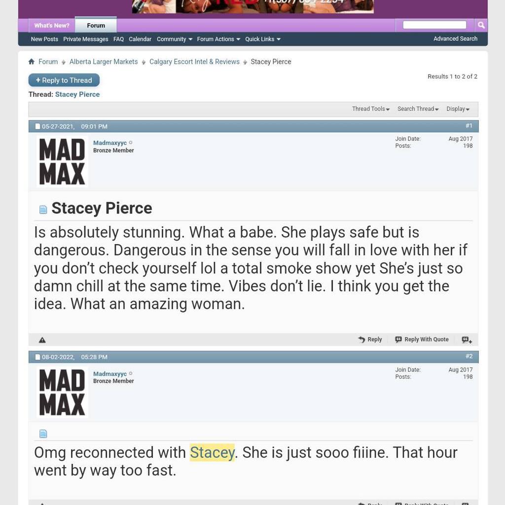 
                        Stacey pierce
                     is Female Escorts. | Red Deer | Alberta | Canada | canadatopescorts.com 