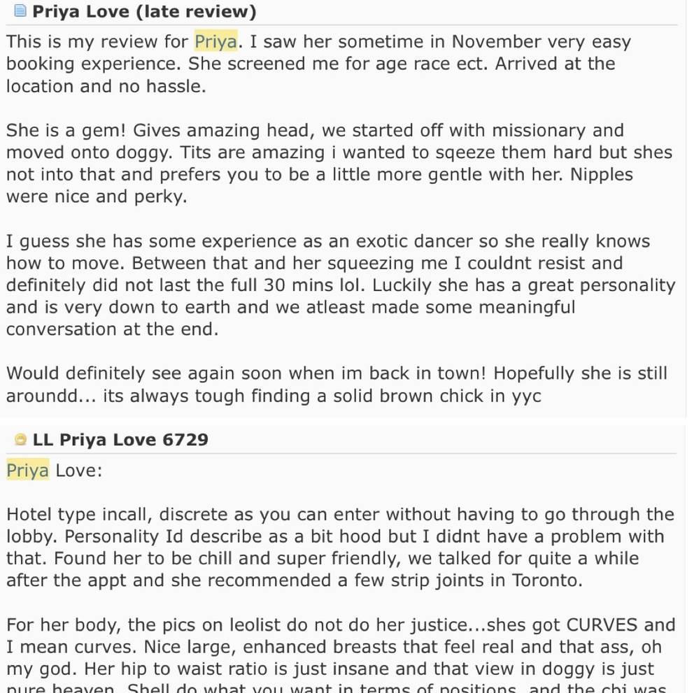 
                        PRIYA LOVE
                     is Female Escorts. | Toronto | Ontario | Canada | canadatopescorts.com 