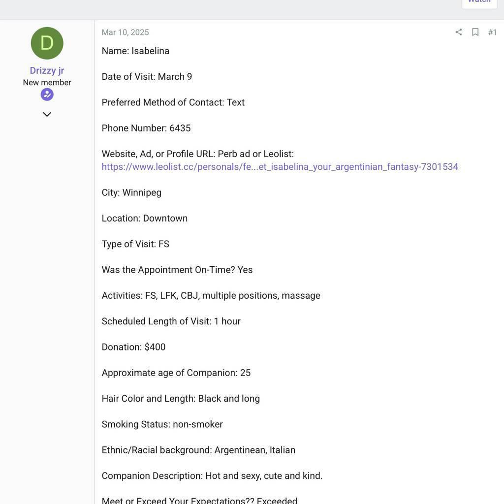 
                        Isabelina
                     is Female Escorts. | Niagara | Ontario | Canada | canadatopescorts.com 