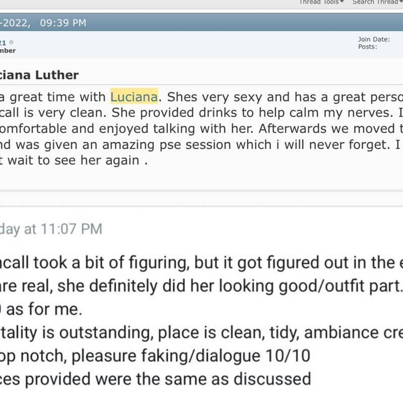 
                        Lucianaluther.com
                     is Female Escorts. | Edmonton | Alberta | Canada | canadatopescorts.com 