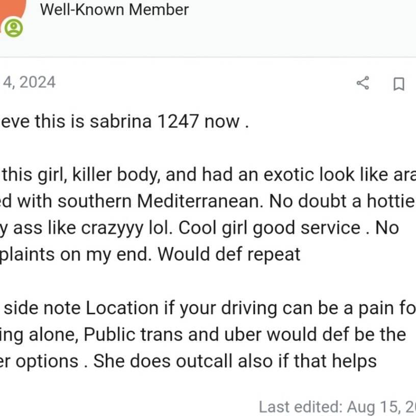 
                        Sabrina1247
                     is Female Escorts. | Quebec City | Quebec | Canada | canadatopescorts.com 