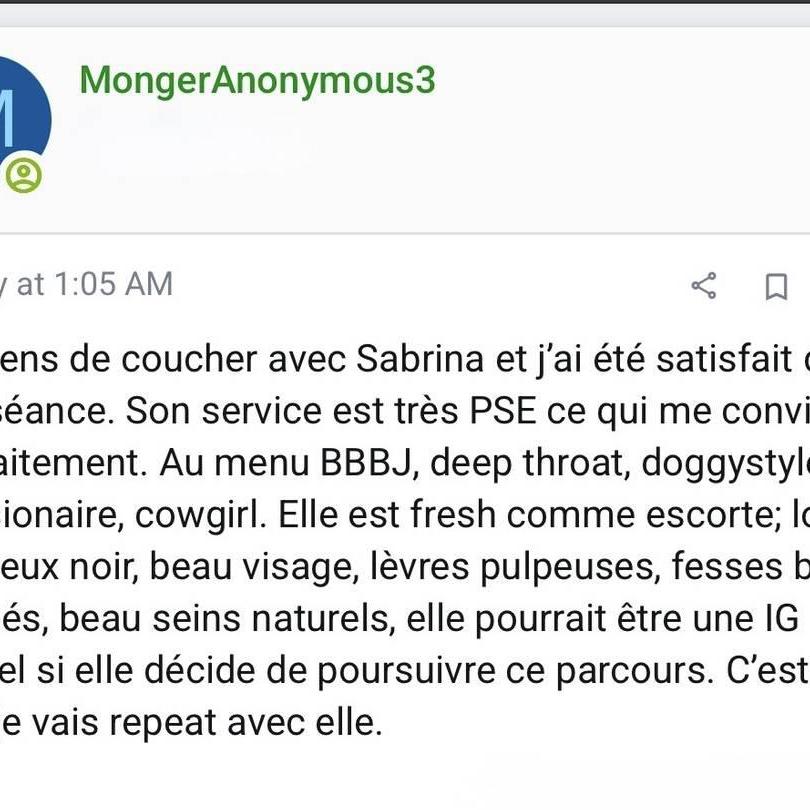 
                        Sabrina1247
                     is Female Escorts. | Quebec City | Quebec | Canada | canadatopescorts.com 