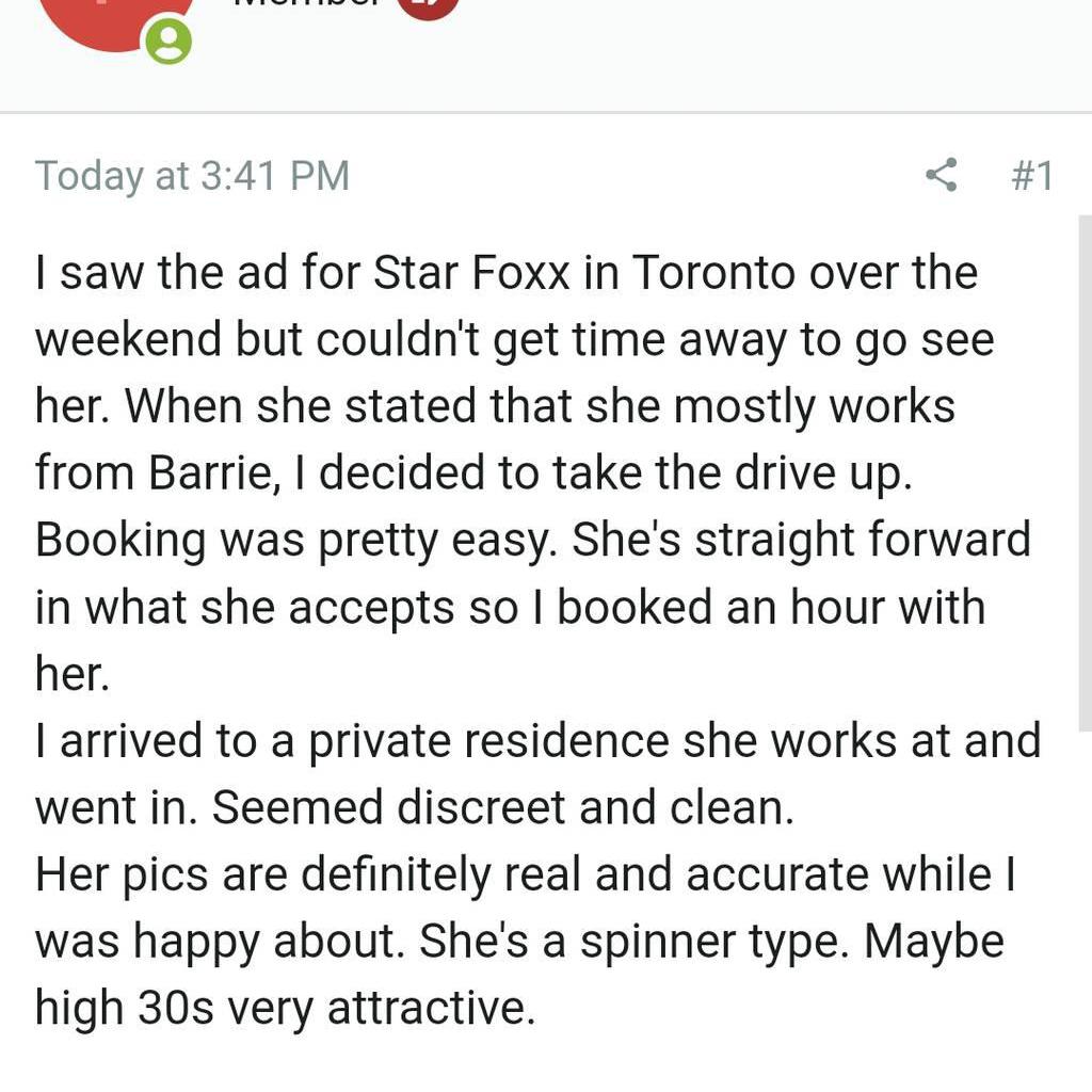 
                        STAR FOXX
                     is Female Escorts. | Barrie | Ontario | Canada | canadatopescorts.com 