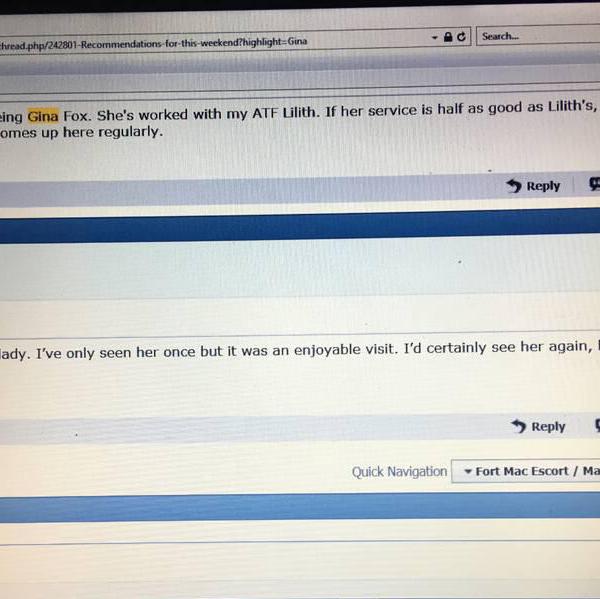 
                        Gina Fox
                     is Female Escorts. | Edmonton | Alberta | Canada | canadatopescorts.com 