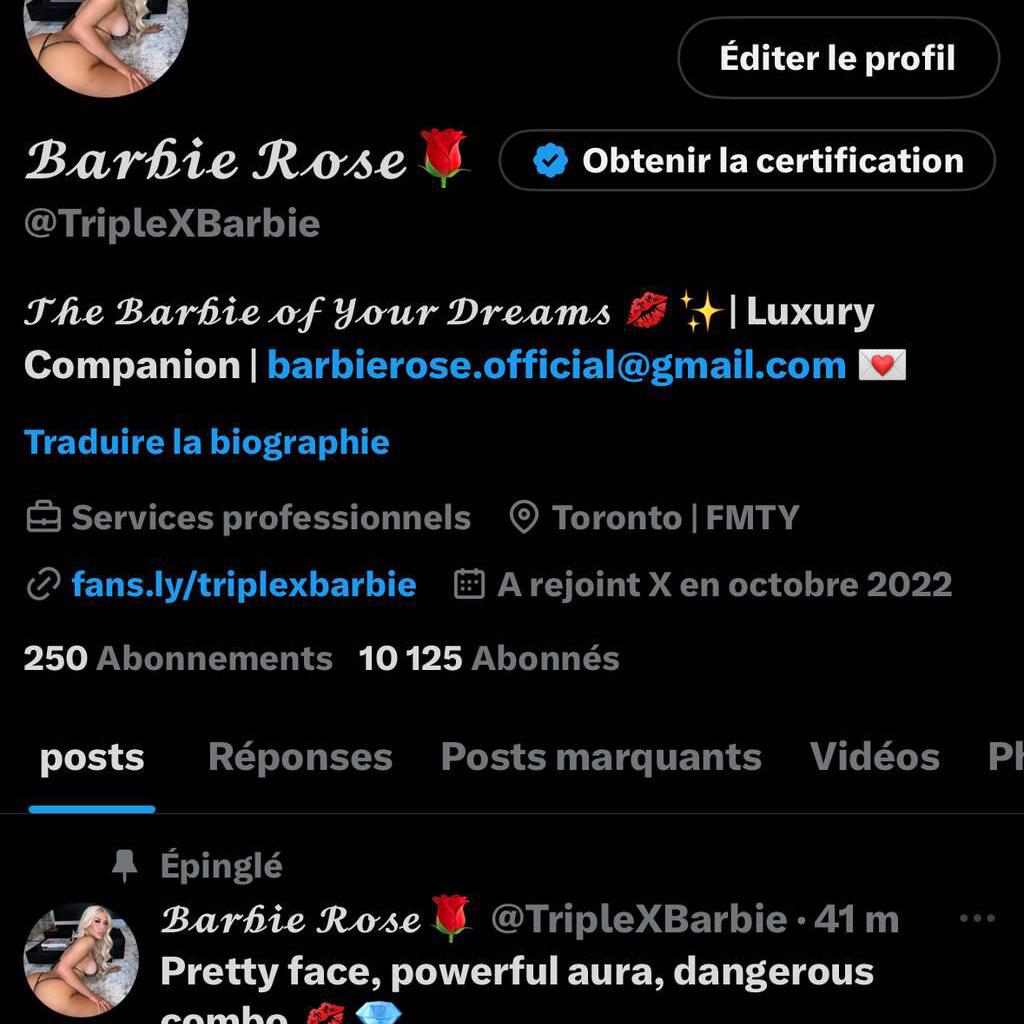 
                        Barbie Rose
                     is Female Escorts. | Toronto | Ontario | Canada | canadatopescorts.com 