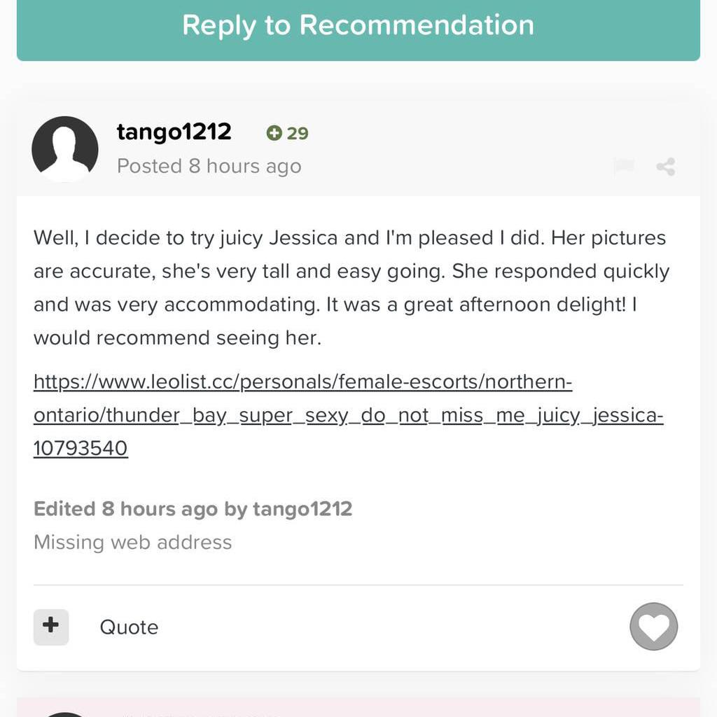 
                        ＪＵＩＣＹ ＪＥＳＳＩＣＡ
                     is Female Escorts. | Thunder Bay | Ontario | Canada | canadatopescorts.com 