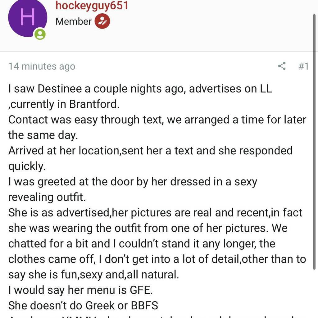 
                        Destinee
                     is Female Escorts. | Kitchener | Ontario | Canada | canadatopescorts.com 