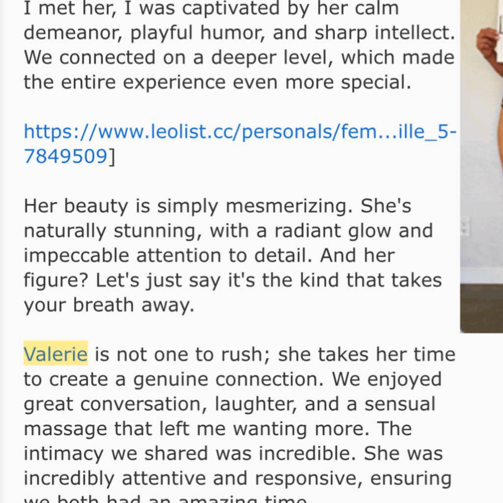 
                        Valerie
                     is Female Escorts. | Toronto | Ontario | Canada | canadatopescorts.com 