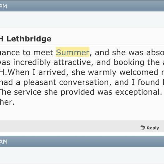 
                        Summer
                     is Female Escorts. | Red Deer | Alberta | Canada | canadatopescorts.com 