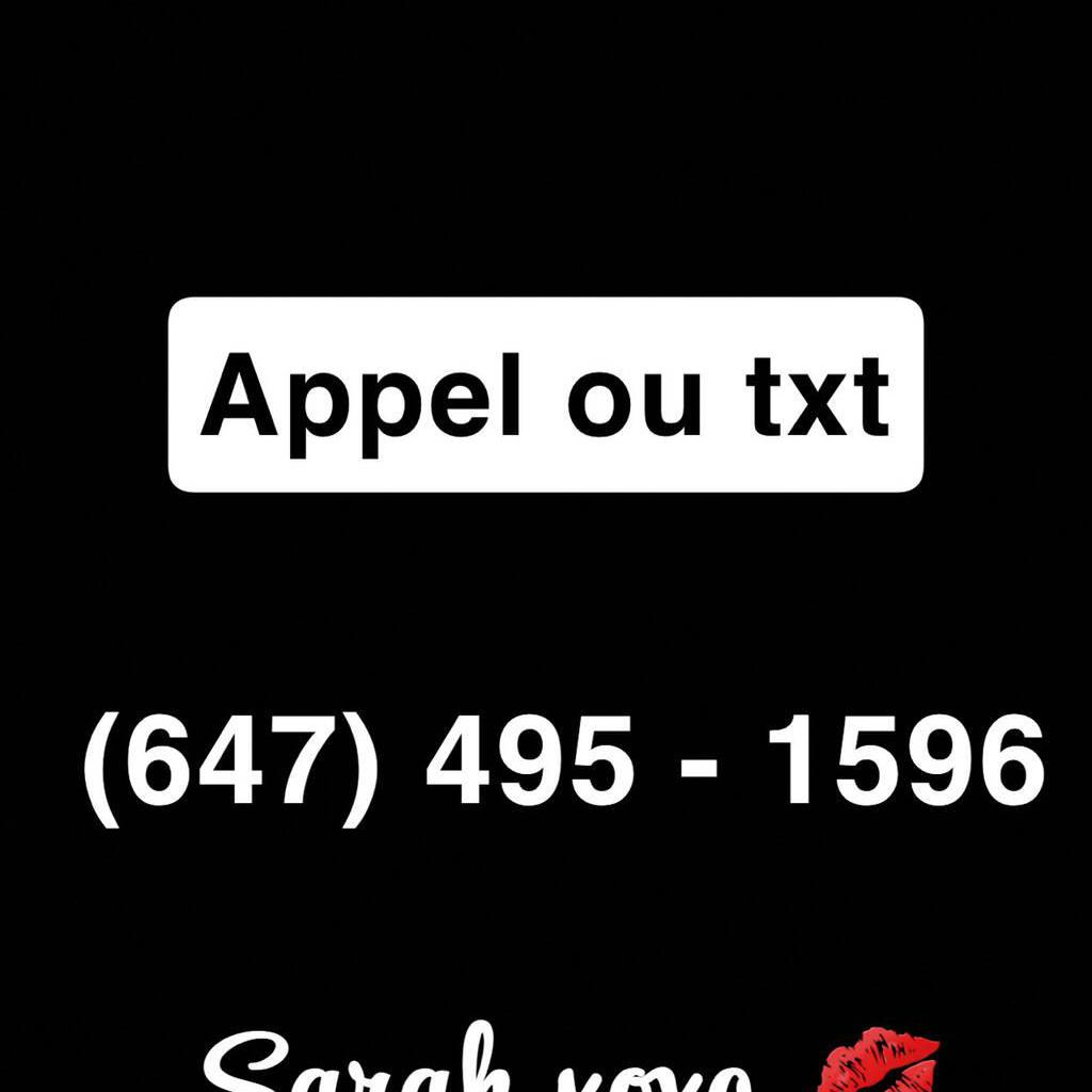
                        647.495.1596 SARAH Xoxo
                     is Female Escorts. | Saguenay | Quebec | Canada | canadatopescorts.com 