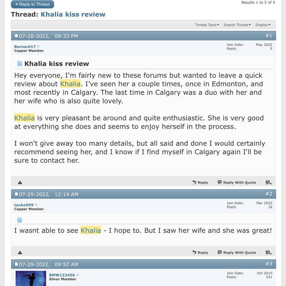 
                        Khalia kiss
                     is Female Escorts. | Montreal | Quebec | Canada | canadatopescorts.com 