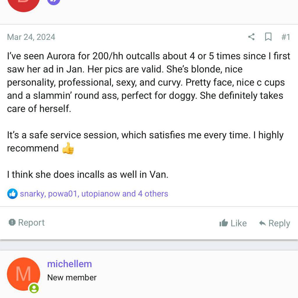 
                        Aurora
                     is Female Escorts. | Vancouver | British Columbia | Canada | canadatopescorts.com 