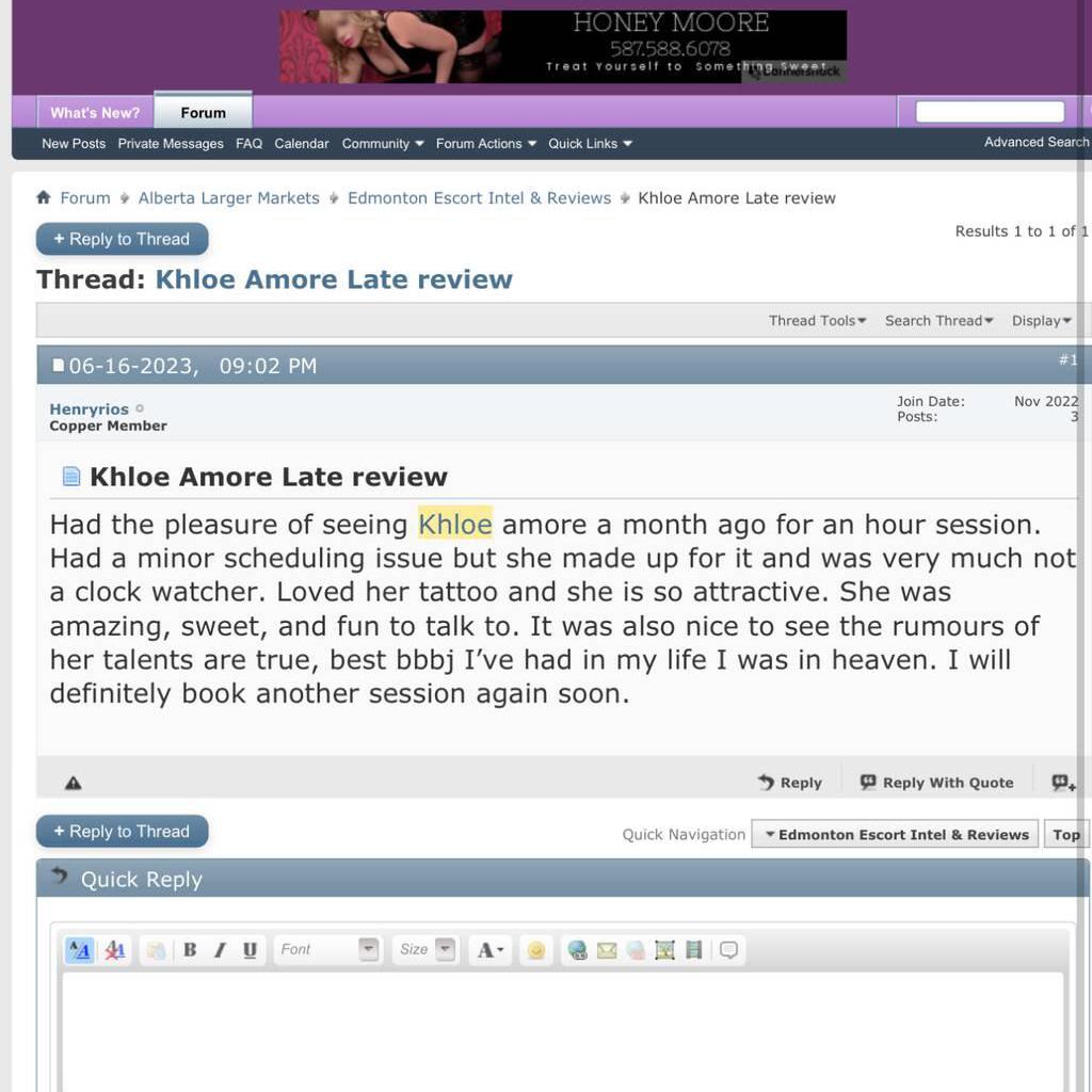 
                        Khloe Amore
                     is Female Escorts. | Edmonton | Alberta | Canada | canadatopescorts.com 