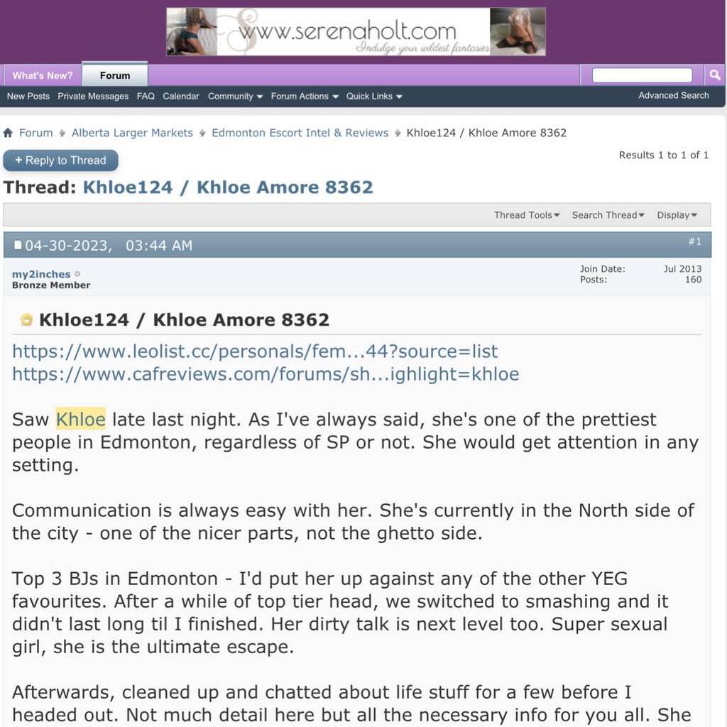 
                        Khloe Amore
                     is Female Escorts. | Edmonton | Alberta | Canada | canadatopescorts.com 