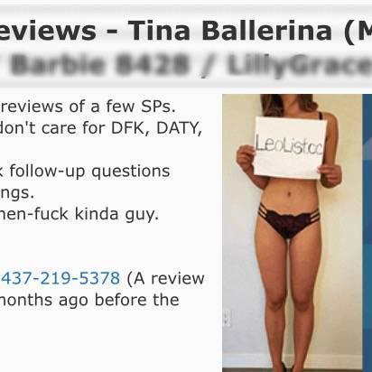 
                        Tina Ballerina
                     is Female Escorts. | Toronto | Ontario | Canada | canadatopescorts.com 