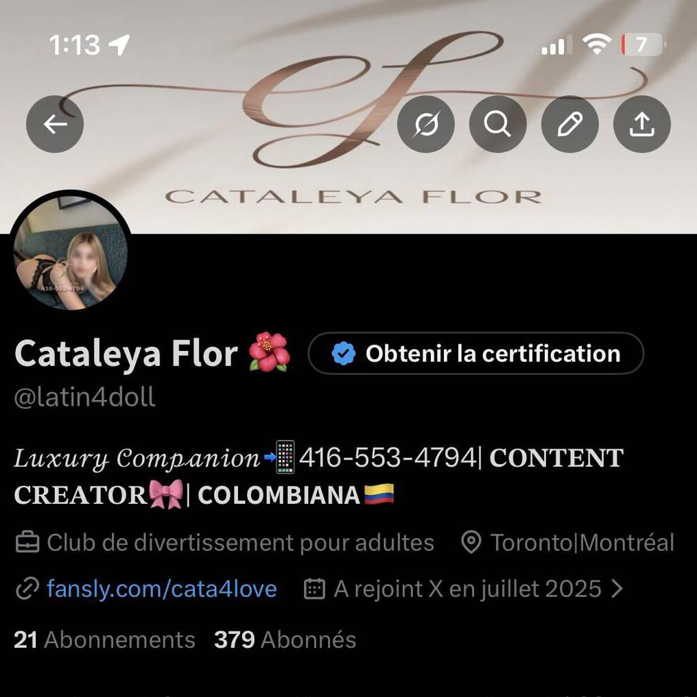 
                        Cataleya Flor
                     is Female Escorts. | Toronto | Ontario | Canada | canadatopescorts.com 