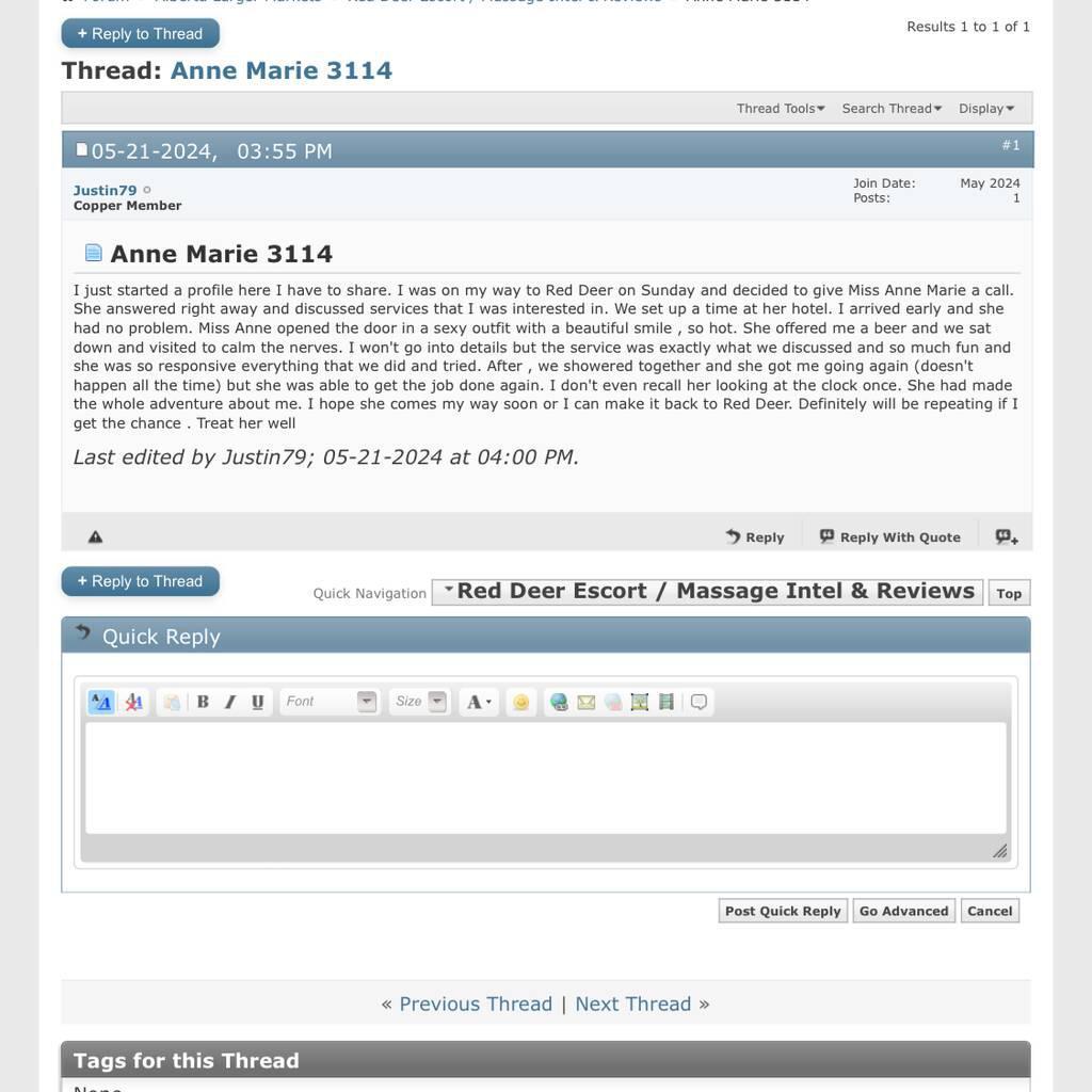 
                        AnneMarie-Real Companion
                     is Female Escorts. | Red Deer | Alberta | Canada | canadatopescorts.com 