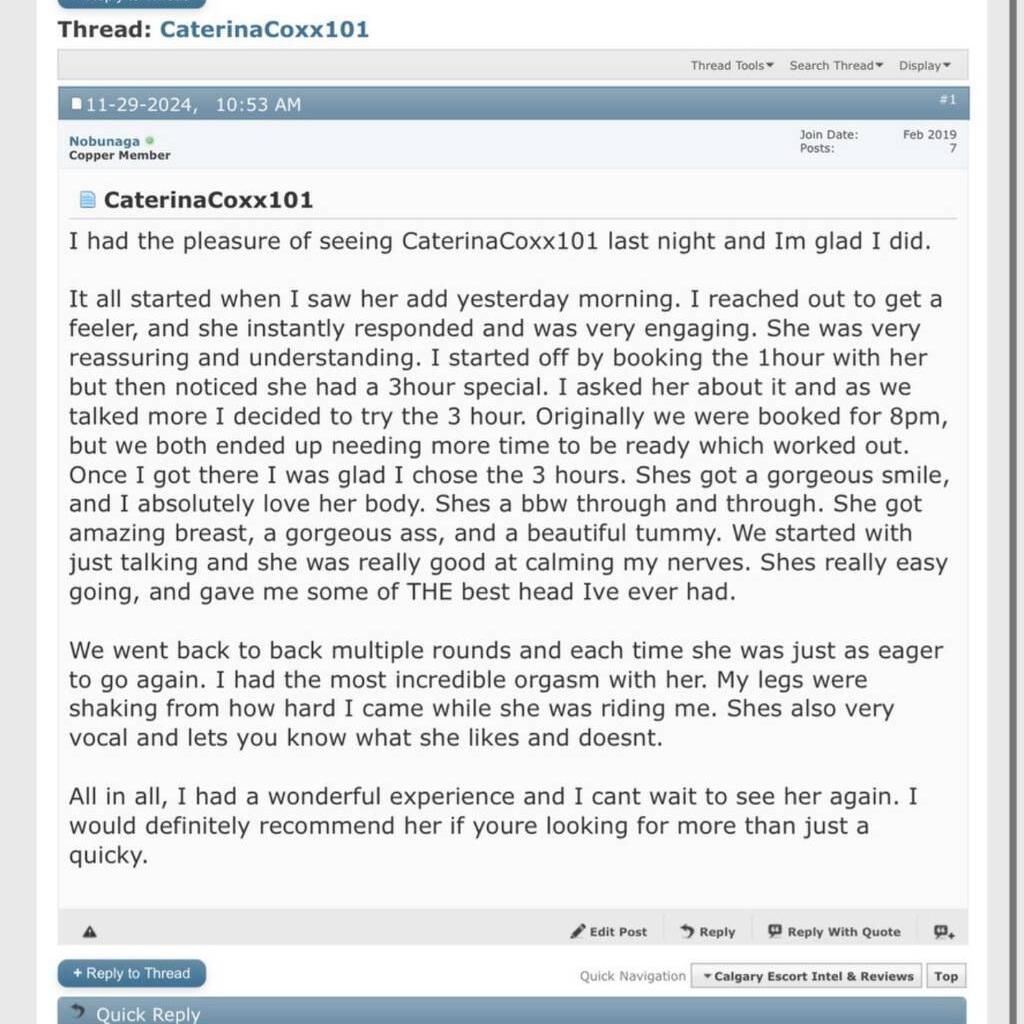 
                        𝓒𝓪𝓽𝓮𝓻𝓲𝓷𝓪 𝓒𝓸𝔁𝔁
                     is Female Escorts. | Regina | Saskatchewan | Canada | canadatopescorts.com 