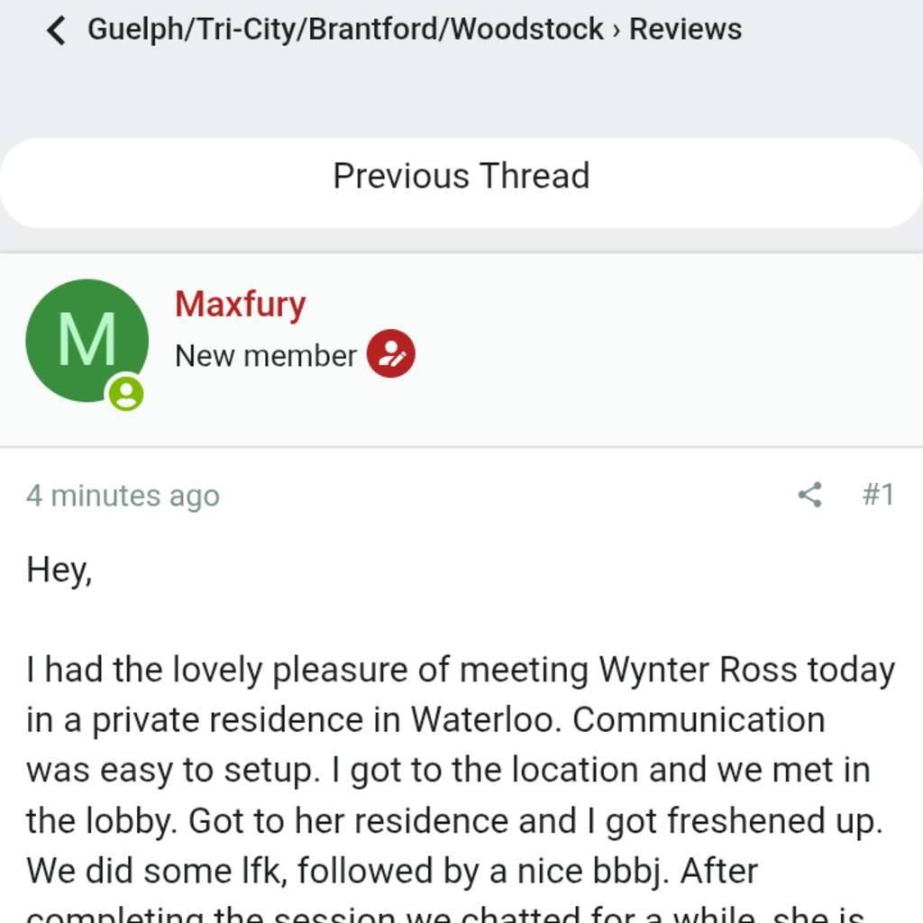 
                        Wynter Ross
                     is Female Escorts. | Kitchener | Ontario | Canada | canadatopescorts.com 