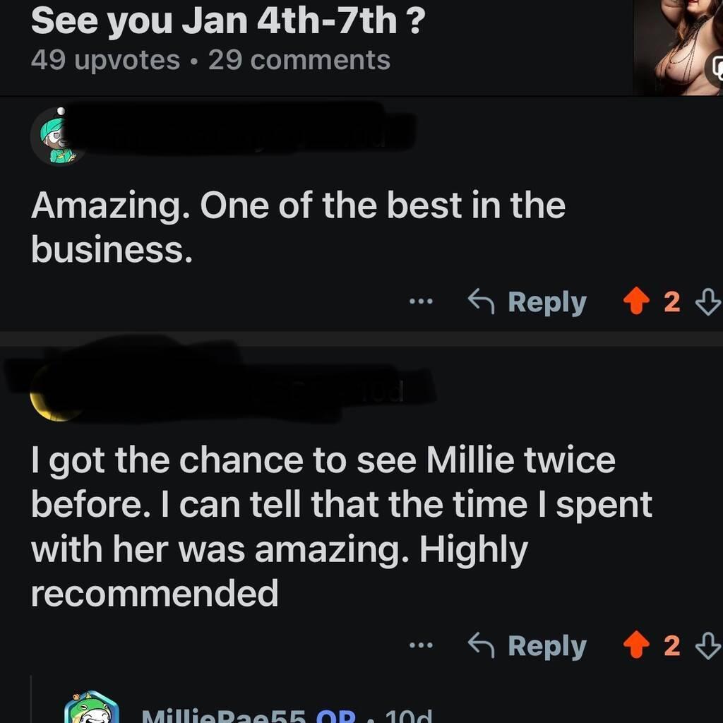 
                        Millie Rae
                     is Female Escorts. | Niagara | Ontario | Canada | canadatopescorts.com 