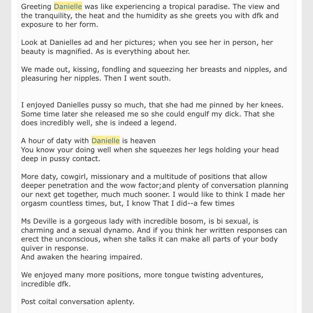 
                        Danielle Deville
                     is Female Escorts. | Saskatoon | Saskatchewan | Canada | canadatopescorts.com 