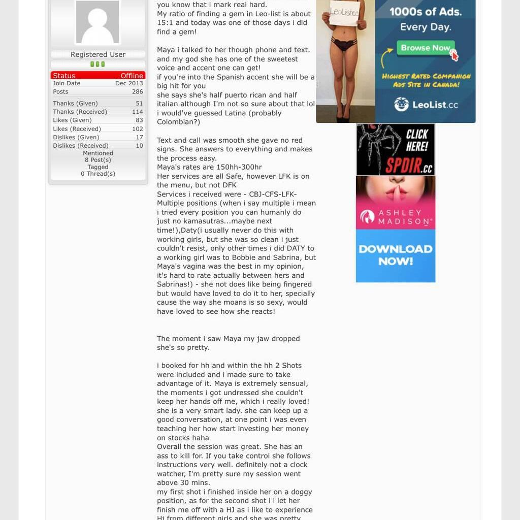 
                        Maya
                     is Female Escorts. | Kitchener | Ontario | Canada | canadatopescorts.com 