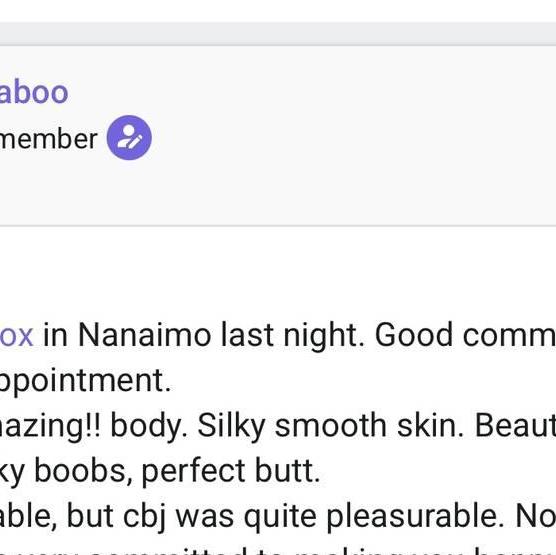 
                        Renee
                     is Female Escorts. | Nanaimo | British Columbia | Canada | canadatopescorts.com 