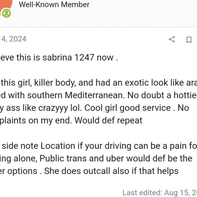 
                        Sabrina1247
                     is Female Escorts. | Montreal | Quebec | Canada | canadatopescorts.com 